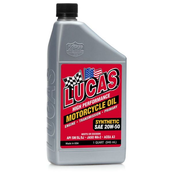 High Performance Motorcycle Oil Synthetic SAE 20W-50